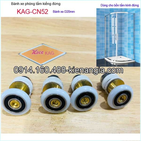 Bánh xe cửa lùa D20mm phòng tắm kiếng đứng KAG-CN52