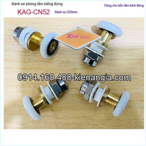 Bánh xe cửa lùa D20mm phòng tắm kiếng đứng KAG-CN52