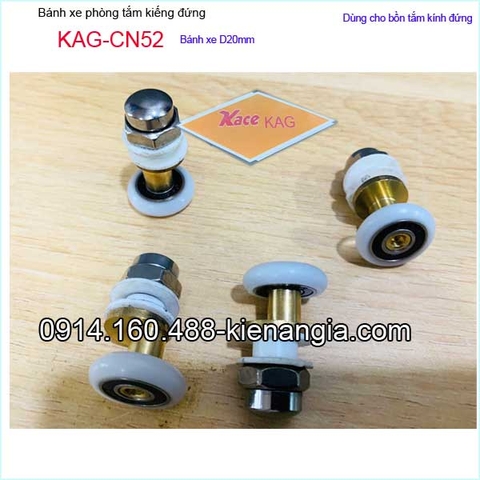 Bánh xe cửa lùa D20mm phòng tắm kiếng đứng KAG-CN52