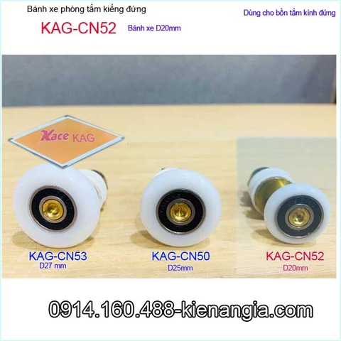 Bánh xe cửa lùa D20mm phòng tắm kiếng đứng KAG-CN52