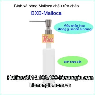 Bình xà bông chậu rửa chén BXB-Malloca