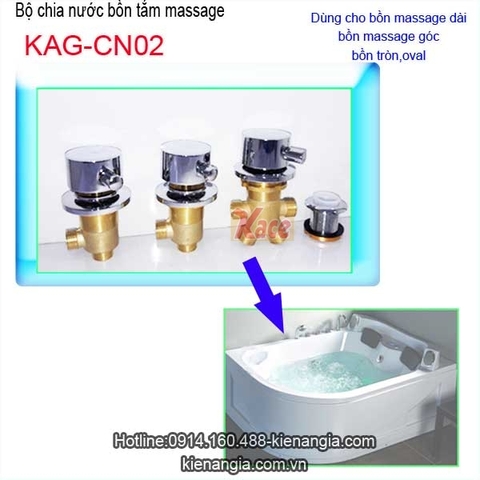 Bộ chia nước bồn tắm massage dài KAG-CN02