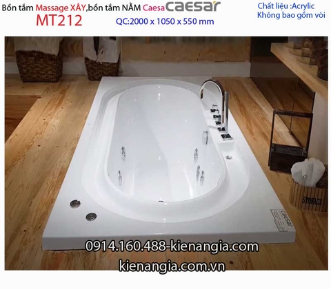 Bồn dài xây Caesarbồn nằm 2 mét massage Caesar-MT212