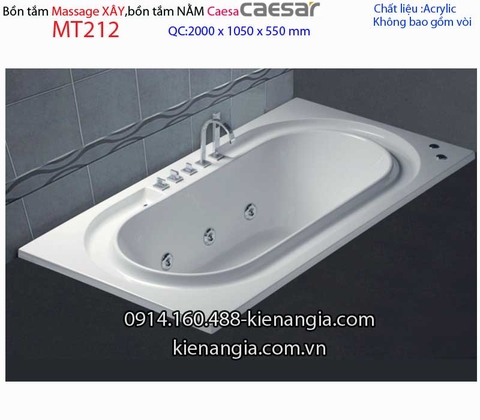 Bồn dài xây Caesarbồn nằm 2 mét massage Caesar-MT212
