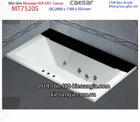 Bồn dài xây Caesarbồn nằm 2 mét massage hơi Caesar-MT7520S