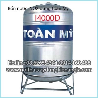 Bồn nước inox đứng Toàn Mỹ I4000Đ