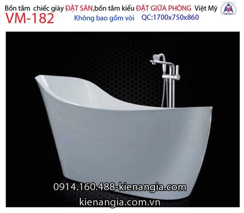 Bồn tắm chiếc giày Đặt sàn acrylic Việt Mỹ VM-182