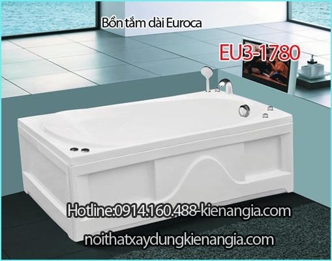 Bồn tắm dài chân yếm Crystal EUROCA EU3-1780