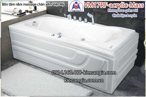 Bồn tắm dài massage acrylic 17m Việt Mỹ 17RF