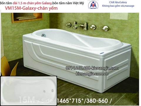 Bồn tắm dài Việt Mỹ galaxy chân yếm 15 mét VM15M-Galaxy