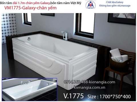 Bồn tắm dài Việt Mỹ galaxy chân yếm 17 mét VM1775-Galaxy