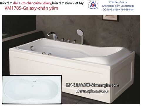 Bồn tắm dài Việt Mỹ galaxy chân yếm 17 mét VM1785-Galaxy