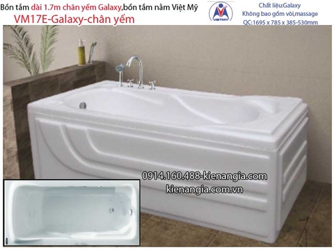 Bồn tắm dài Việt Mỹ galaxy chân yếm 17 mét VM17E-Galaxy