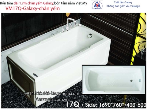 Bồn tắm dài Việt Mỹ galaxy chân yếm 17 mét VM17Q-Galaxy