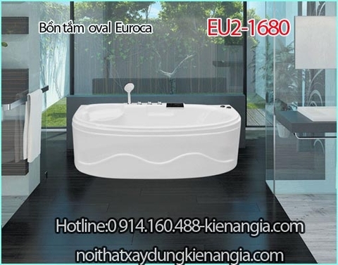 Bồn tắm đặt sàn Oval Crystal EUROCA EU2-1680