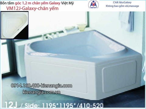 Bồn tắm góc galaxy chân yếm 12 mét  Việt Mỹ VM12J-Galaxy
