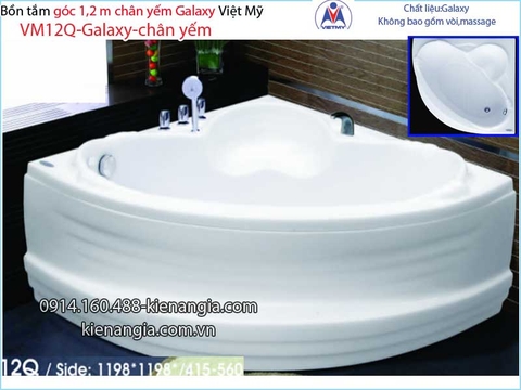 Bồn tắm góc galaxy chân yếm 12 mét  Việt Mỹ VM12Q-Galaxy