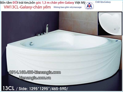 Bồn tắm góc galaxy chân yếm 13 mét  Việt Mỹ  VM13CL-Galaxy