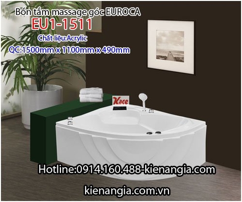 Bồn tắm góc massage EUROCA Acrylic EU1-1515