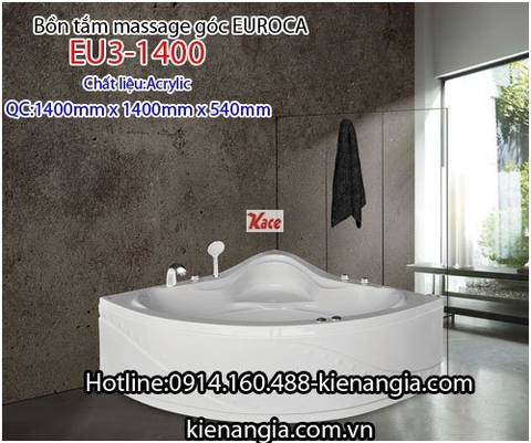 Bồn tắm góc massage EUROCA Acrylic EU3-1400