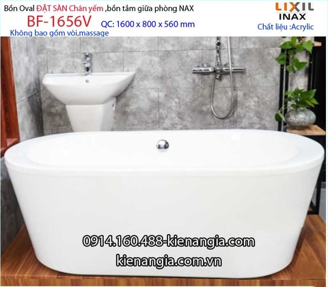 Bồn tắm Inax đặt sànbồn tắm lập thể INAX BF-1656V