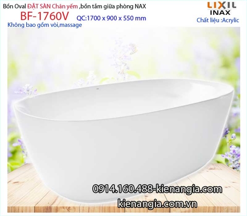 Bồn tắm Inax đặt sànbồn tắm lập thể  INAX-BF-1760V