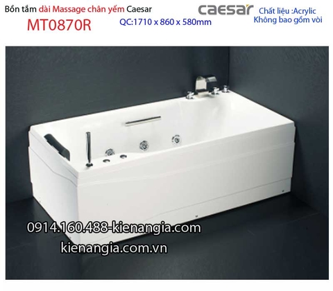 Bồn tắm nằm massage chân yếm 17m Caesar-MT0870R