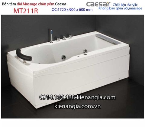 Bồn tắm nằm massage chân yếm 17m Caesar-MT211R
