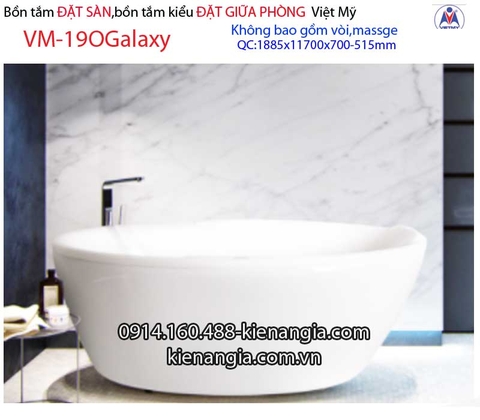 Bồn tắm oval Đặt sàn galaxy Việt MỹVM-19OGalaxy