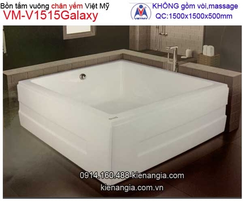 Bồn tắm vuông Đặt sàn galaxy Việt MỹVM-V1515Galaxy