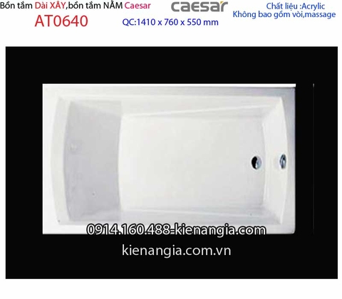 Bồn tắm xây dài 14 mét Caesar-AT0640