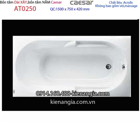 Bồn tắm xây dài 15 mét Caesar-AT0250