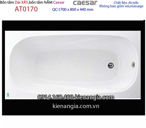 Bồn tắm xây dài 17 mét Caesar-AT0170