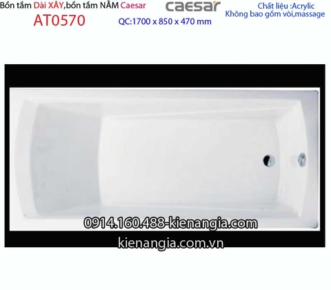 Bồn tắm xây dài 17 mét Caesar-AT0570