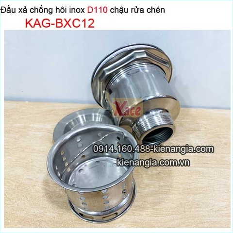 Đầu xả chậu rửa chén Inox KAG-BXC12