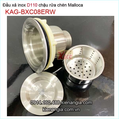 Đầu xả inox SUS304 chậu rửa chén Erowin tốt D110 KAG-BXC08ERW