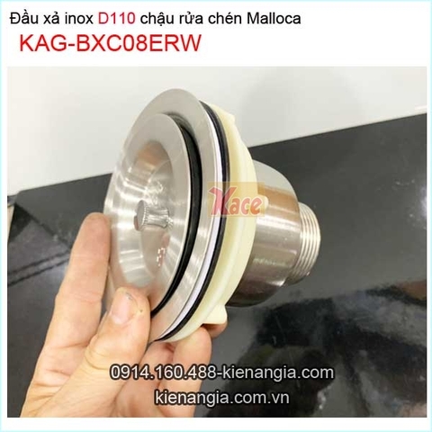 Đầu xả inox SUS304 chậu rửa chén Erowin tốt D110 KAG-BXC08ERW