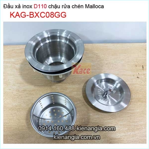 Đầu xả inox SUS304 chậu rửa chén Gorlde tốt D110 KAG-BXC08GG