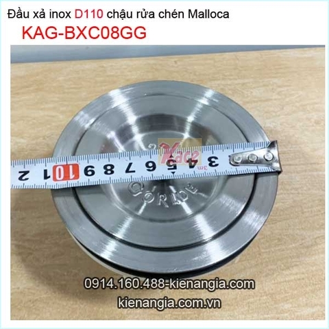 Đầu xả inox SUS304 chậu rửa chén Gorlde tốt D110 KAG-BXC08GG