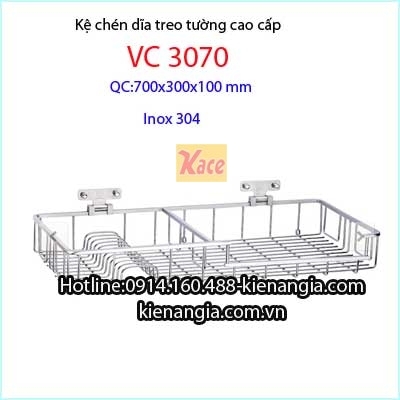 Kệ chén dĩa treo tường inox 304 INOXBAO cao cấp VC3070