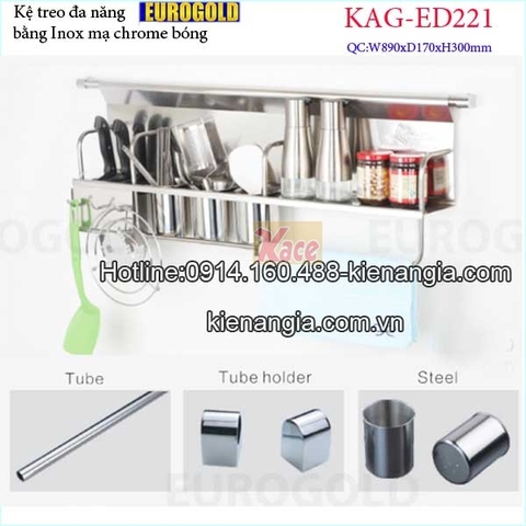 Kệ treo vật dụng nhà bếp đa năng 900 EUROGOLDKAG-ED221