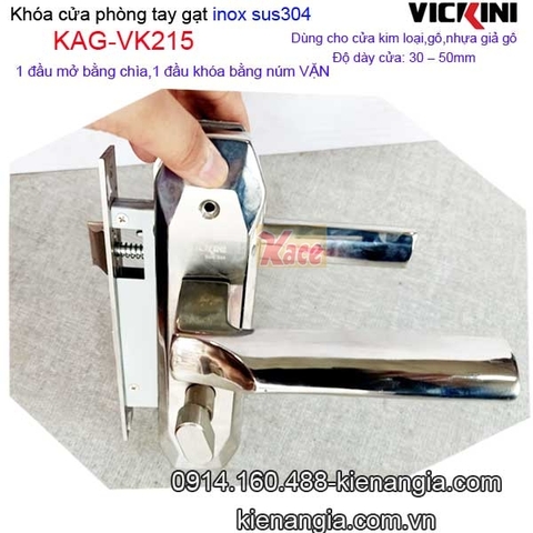 Khóa cửa tay gạt sus 304 VICKINI KAG-VK215