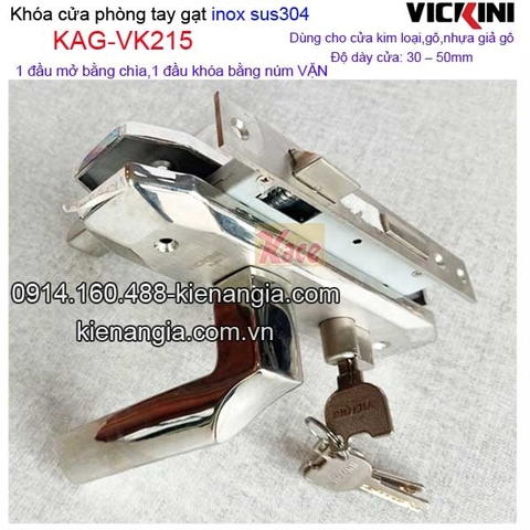 Khóa cửa tay gạt sus 304 VICKINI KAG-VK215