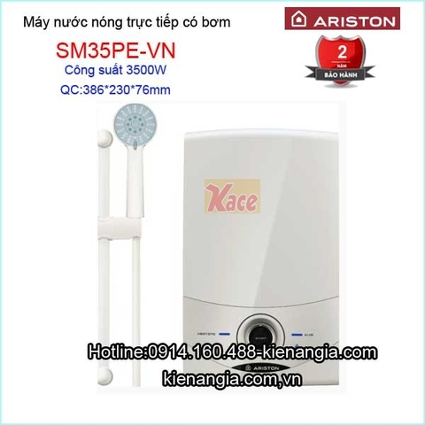 Máy nước nóng bơm siêu êm chống giật Ariston KAG- SM35PE-VN