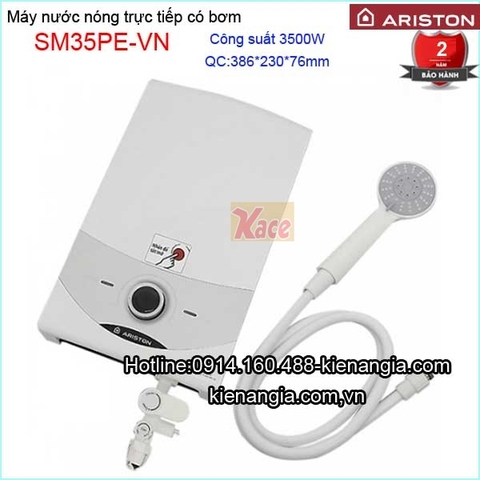 Máy nước nóng bơm siêu êm chống giật Ariston KAG- SM35PE-VN
