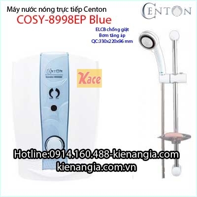 Máy nước nóng có bơm tăng áp an toàn CENTON COSY KAG-8998EP Blue