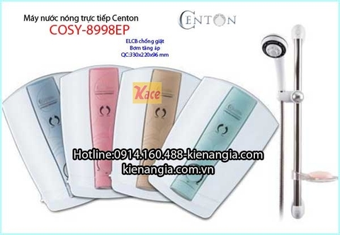 Máy nước nóng có bơm tăng áp an toàn CENTON COSY KAG-8998EP Green