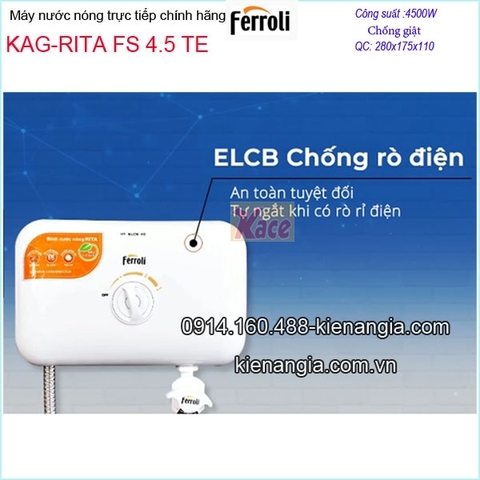 Máy nước nóng đa nhiệm kết hợp FERROLI KAG-RITA-FS-4-5-TE