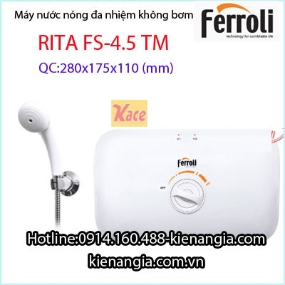 Máy nước nóng đa nhiệm kết hợp FERROLI KAG-RITA-FS-4-5-TM