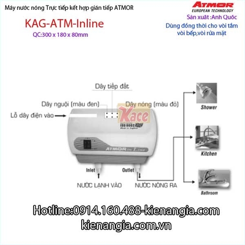 Máy nước nóng kết hợp Atmor KAG-IN-LINE
